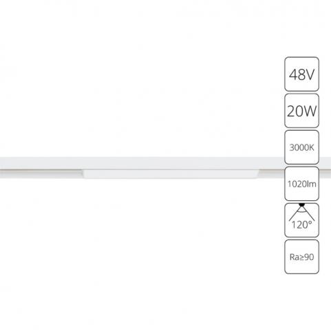 Магнитный трековый светильник Arte Lamp Linea 3000К A4673PL-1WH