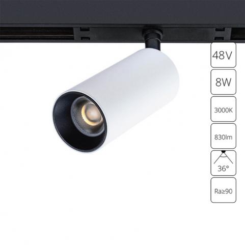 Магнитный трековый светильник Arte Lamp Optima 3000К A7280PL-1WH