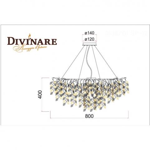 Подвесной светильник Divinare Salice 3136/01 SP-12