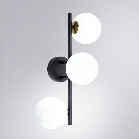 Светильник настенно-потолочный Arte Lamp Gemini A2243PL-3BK