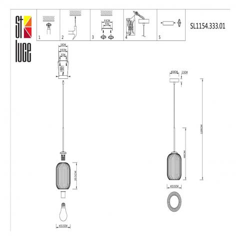 ST Luce Подвесной светильник ST-Luce Gran SL1154.333.01