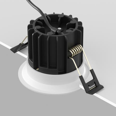Точечный светильник Maytoni Technical Downlight 3000K Round DL058-12W3K-W