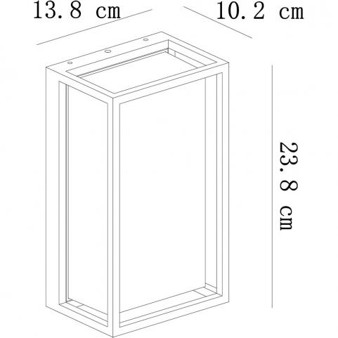 Настенный уличный светильник Arte Lamp Marfik A2322AL-1BR