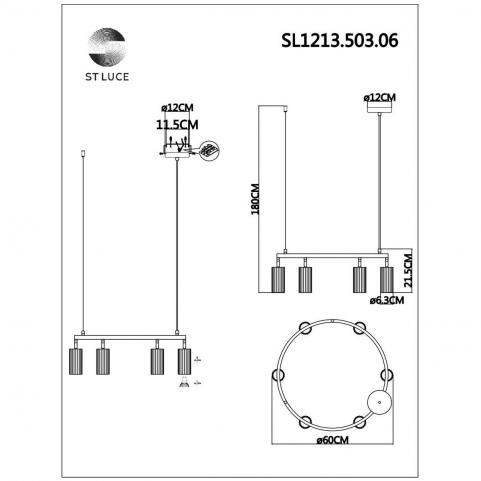 ST Luce Подвесной светильник ST-Luce Kendo SL1213.503.06
