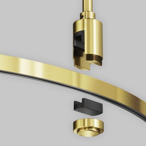 Шинопровод Maytoni Flarity TRX154-R-D800-BS, магнитный модульный круглый,  латунь 800мм
