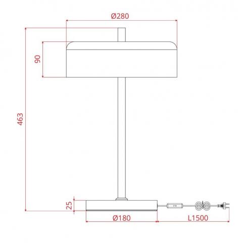 Настольный светильник Arte Lamp Skat A7052LT-2BK