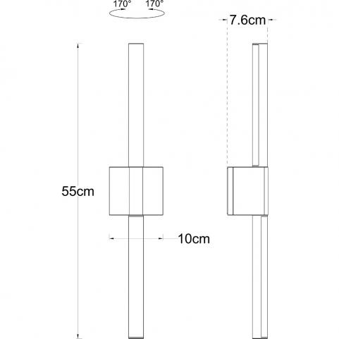 Настенный уличный светильник Arte Lamp Calamaro  A5191AL-2BK