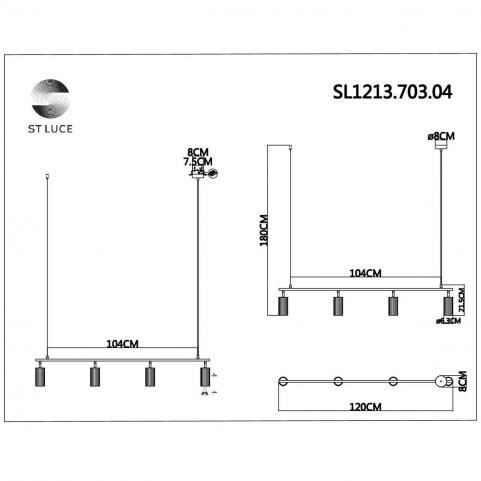 ST Luce Подвесной светильник ST-Luce Kendo SL1213.703.04