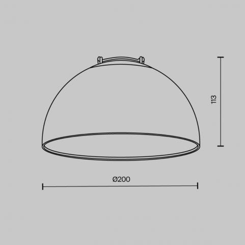 Трековый светильник Maytoni Bowl 3000K TR126B-20W3K-W