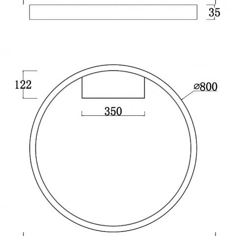Потолочный светильник Maytoni Rim  MOD058CL-L50BK