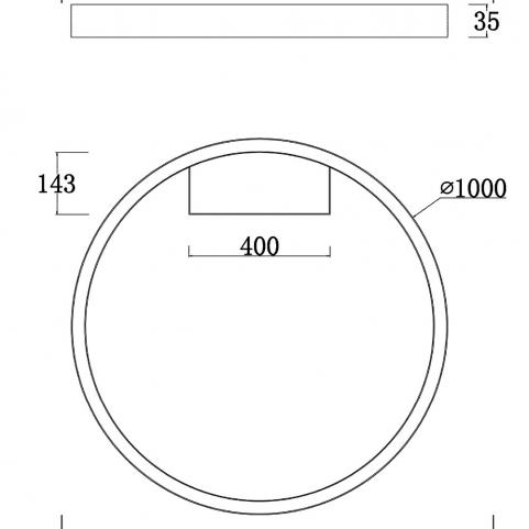 Потолочный светильник Maytoni Rim  MOD058CL-L65WK