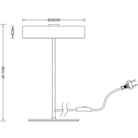 Настольный светильник Arte Lamp Elnath A5038LT-3WH