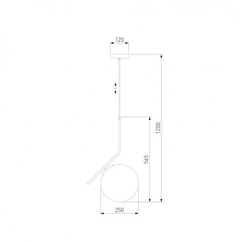 Подвесной светильник Eurosvet Frost 50153/1 латунь