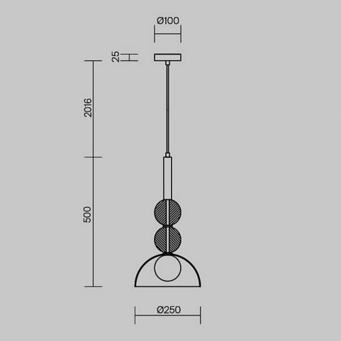 Подвесной светильник Freya Sunspot FR5482PL-01BS1