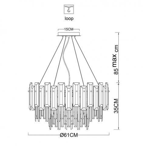 Люстра Arte Lamp Nicoletta A1052SP-10GO