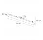 Магнитный трековый светильник Arte Lamp Rapid 3000К A1165PL-1WH