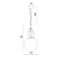 Светильник подвесной Divinare Eleganza 1042/06 SP-10
