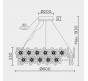Подвесной светильник Modelux 4000K ML.9520.800 GD