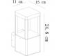 Настенный уличный светильник Arte Lamp Pherkad A2726AL-1BK