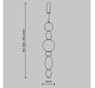 Подвесной светильник Maytoni Adore MOD297PL-L24BS3K
