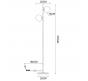 Торшер Arte Lamp Alcor A2224PN-2BK