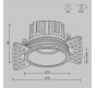 Точечный светильник Maytoni Technical Downlight 3000K Round DL058-12W3K-TRS-BS