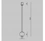 Трековый подвесной светильник Maytoni Technical Elasity 3000K Sfera TR165-1-8W3K-M-B
