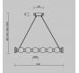 Подвесной светильник Freya Collar FR6180PL-L32B