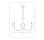 Светильник подвесной Arte Lamp Collinetta A4094LM-8WH