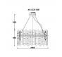 Светильник подвесной Arte Lamp Crystalla A4111LM-16GO