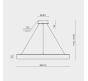 Подвесной светильник Modelight MDL.8484 с пультом 3000-6000K MDL.8484.800PL BS